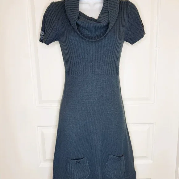 DEREK HEART Chambray color Bodycon Mini Dress Womens S - Picture 11 of 11